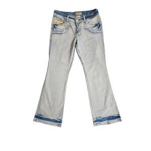 Vintage JouJou Y2K Retro 90's Flare Wide Leg Light Wash Size 9/10 Jeans Juniors